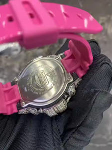 Montre de luxe pour homme à mouvement quartz avec diamant Moissanite, en acier inoxydable, analogique, pour affaires, soirées et cadeaux - Product Image 2