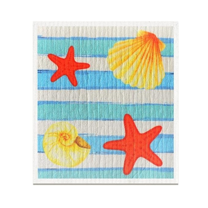 Eco Occasion Blue Lines Embroidered Golf <b>Kitchen</b> <b>Towel</b> 45x70cm 310GSM Natural Cotton Designed For Eco Retailers Clubs Buyers - Product Image 6