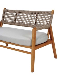 Loratti Sofá al aire libre Teca Caoba Suar Madera Al Aire Libre Minimalista Simple Moderno 1311344 - Product Image 5