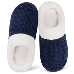 Chaussons en mousse moelleux pour femmes, chauds et douillets pour l'hiver, chaussures d'intérieur et d'extérieur, pantoufles confortables pour la maison, OEM ODM en gros - Product Image 6
