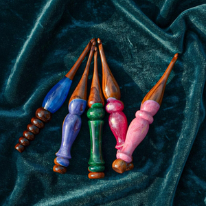 Ganchillo de Resina de Madera Ecológico |   Gancho de Tejer Duradero Hecho a Mano con Agarre Cómodo para Manualidades con Hilo - Product Image 5