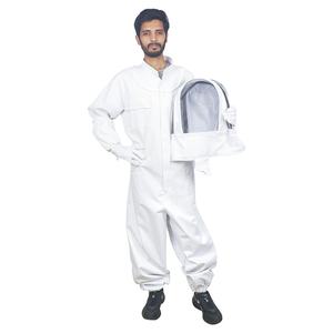 Combinaison de protection professionnelle en coton pour apiculteur, avec capuche et voile, ignifuge, imperméable, entièrement enveloppante, design ventilé pour hommes et femmes - Product Image 5