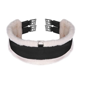 Selle synthétique en néoprène résistant à la déchirure sangle en nylon sautant circonférence équine extrémités élastiques faux chevaux souples - Product Image 4