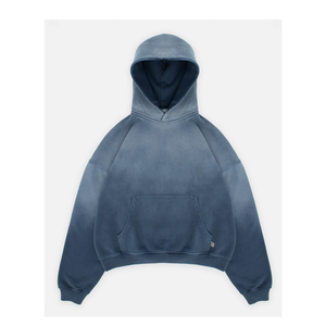 100% algodón Casual patrón sólido Sun Faded Vintage Sudadera con capucha lavada con estampado Digital ajuste relajado para el uso diario de invierno - Product Image 1