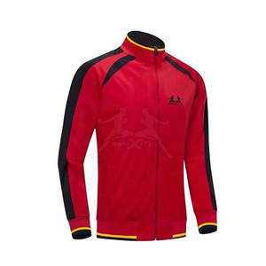 Survêtement de sport de couleur personnalisée avec matériau résistant à la sueur Survêtement de sport extensible avec poches zippées - Product Image 5