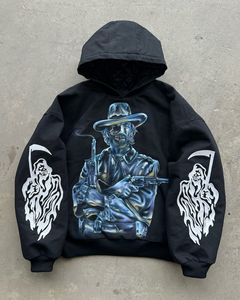 Ropa de calle personalizada Hip Hop 100 algodón peso pesado 3D estampado Sudadera con capucha pulóver 3D Puff estampado sudaderas con capucha para hombres - Product Image 1