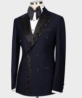 Blazer Jeune Homme de Haute Qualité Coupe Slim Grande Taille, Costume d'Affaires Élégant pour Mariage