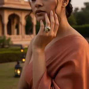 925 Platinum Silver <b>Statement</b> <b>Ring</b> for Women Geometric Cluster Fine Jewelry Natural Stone Rhodium Plated Gemstone Cluster <b>Ring</b> - Product Image 1