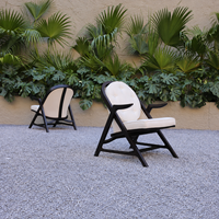 Chaise de jardin en teck sur mesure, fauteuil d'extérieur pour hôtel, bistrot et café, résistant aux intempéries
