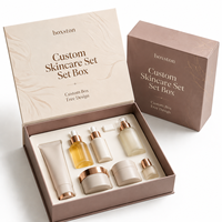 Emballage personnalisé en boîte magnétique pour ensemble de sérums de soin de la peau avec fournisseur d'emballages cosmétiques et de boîtes cadeaux haut de gamme