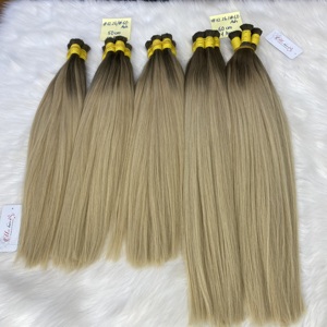 Venta al por mayor de extensiones de cabello humano vietnamita de doble estirado largo para Ombre recto a granel cabello virgen de alta calidad proveedor de suministro - Product Image 1