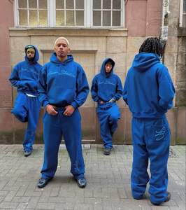 Sweat à capuche Heavyweight Blank Streetwear Graphic Vintage Oversized print Plus Size Heavy Weight coton - Product Image 2