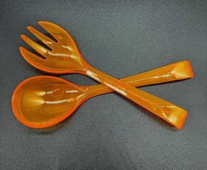 ช้อนรับประทานอาหารทำจากเรซินที่ทนทานทันสมัยสำหรับรับประทานอาหารและจัดเลี้ยงพกพาได้ง่ายช้อนเรซิ่นทำด้วยมือ - Product Image 1