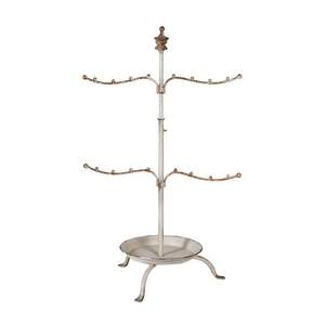 Impresionante soporte de joyas de metal de oro rosa con un acabado pulido y secciones escalonadas para una organización sin esfuerzo. - Product Image 4