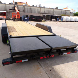 Semirremolque de Plataforma Personalizable de 3/4 Ejes, Capacidad de Carga de 45 Toneladas, 40 pies, Hierro Negro de Alta Calidad, Origen Estadounidense, 12500x3000x1550mm - Product Image 1