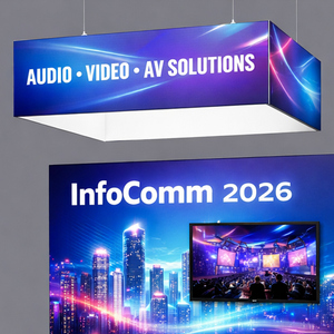 10x10背光贸易展摊位灯箱铝制展览摊位模块化展示摊位带塔式储物空间，适用于信息通信行业 - Product Image 4