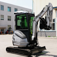 Mini-excavatrice compacte sur chenilles de 3 tonnes pour moteur importé, remise sur achat en gros, exportation