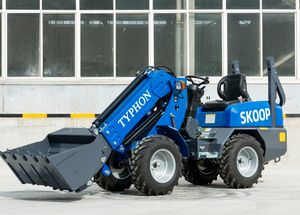 Chargeuse sur pneus télescopique 1 tonne de charge nominale, moteur diesel EPA 25 CV, pompe hydraulique, compacte, articulée, puissance Kubota D1105 - Product Image 2