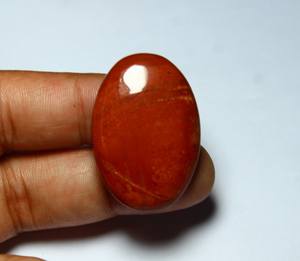 หินปาล์มพลอยแจสเปอร์สีแดงธรรมชาติ100% - Product Image 5
