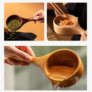 Creative Large Thick Wooden <b>Spoon</b> for <b>Soup</b> Porridge 15ml Capacity Kitchen Pulse Measuring <b>Spoon</b> Available 3 Styles for Parties - Product Image 4