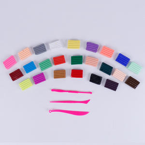 Argile légère écologique pour enfants, argile à <span class=keywords><strong>modeler</strong></span> et à cuire avec kit <span class=keywords><strong>d</strong></span>'outils - Multicolore pour les âges de 5 à 14 ans, fabrication de boucles <span class=keywords><strong>d</strong></span>'oreilles - Product Image 1