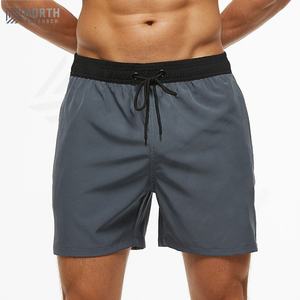 Shorts Deportivos de Gimnasio para Hombre, con Logotipo Personalizado, Secado Rápido, Color Sólido, Transpirables, Cintura Media, Estilo Casual para Playa y Natación - Product Image 5