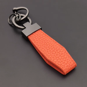 Tùy Chỉnh Keychain Mới T Hình Vải Thiều Da Xe Keyring Cá Nhân Mặt Dây Chuyền Chống Mất Sợi Nhỏ Mùa Xuân Sợi Dây Thừng Phụ Nữ Xe Keyring - Product Image 4