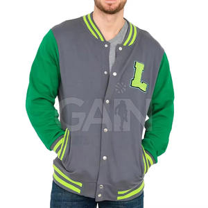 Estilo de chaqueta de invierno para hombre combinado con chaqueta de Letterman de moda para todas las estaciones moda de calle - Product Image 2