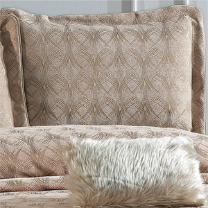Guzide Podyum Cappuccino 4-Piece Customized Classic Luxury Home <b>Bedspread</b> <b>Set</b> 100% Chenille Organic Woven Striped Washable Anti- - Product Image 3