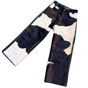 Veste unisexe réversible en fausse fourrure à imprimé vache, manches longues, fermeture éclair, col rabattable, vêtement d'extérieur décontracté d'hiver, coupe classique - Product Image 2
