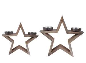 ชุดดาวคริสต์มาสอลูมิเนียมแบบ2ชิ้นฐานไม้สีเงินสำหรับตกแต่งบ้านและโรงแรม - Product Image 5