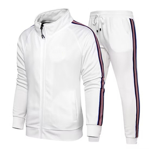 Conjunto Deportivo de Dos Piezas para Hombre, Estilo Vintage, Chaqueta y Pantalones para Correr, Otoño, Logotipo Bordado, Tejido de Secado Rápido - Product Image 3