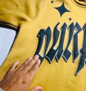 Precios bajos algodón polar 500 GSM serigrafía Sudadera con capucha High Street transpirable invierno serigrafía Sudadera con capucha - Product Image 4