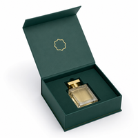 Boîte cadeau magnétique pliable personnalisée avec insert en aluminium pour flacon de parfum, ensemble de sérum de soin et emballage de montre