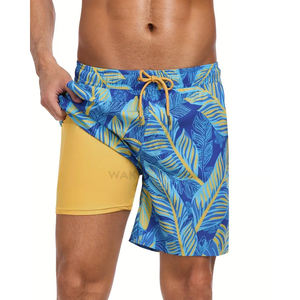 Stylish <b>Men's</b> <b>Shorts</b> with Side Pocket Marbled Pattern Drawstring Waist-Breathable Polyester Blend for Beach Pool Latest Style - Product Image 1