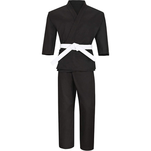 Costumes de sport d'arts martiaux de haute qualité fabriqués au Pakistan pour hommes en coton BJJ Gi couleur unie logo personnalisé OEM disponibles - Product Image 1