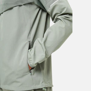 Custom Design High Quality Eco-Friendly Sustainable Sporty Full Sleeve Zipper Fly <b>Shorts</b> Regular Fit Windbreaker Tracksuit <b>Set</b> - Product Image 2
