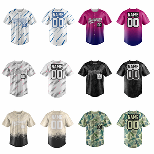 Camisetas Personalizadas para Equipos de Béisbol y Sóftbol, con Nombre y Número, Sublimación, Bordado, Impresión, Transpirables, Tela Tackle Twill, Tallas Grandes - Product Image 5