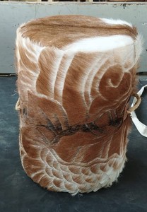 Gran oferta, taburete de PUF de sofá otomano de cuero de vaca de cabra tallado personalizado 100%, cama de estar cuadrada hecha a mano, habitación con terraza, entrada moderna - Product Image 5