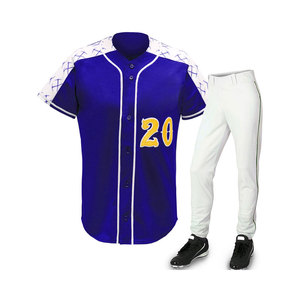 Comfortable High Quality <b>Light</b> Weight Best Selling Hot Sale Sports Wear Best Design Solid Color New Style Baseball Uniforms - Product Image 5