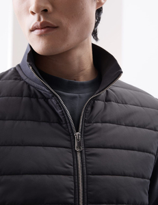 Chaquetas de bombardero transpirables de último diseño para hombre, chaquetas de bombardero informales OEM ajustadas con cremallera de diseñador para hombre - Product Image 5