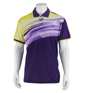 T-shirt homme à manches courtes personnalisé avec logo vierge, 35% coton, polos de golf unis - Product Image 4