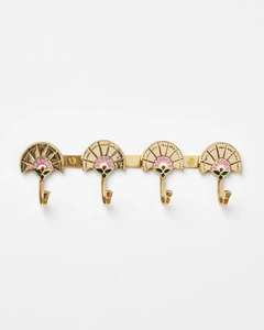 New Arrival Rattan Wall Hook <b>Rack</b> 3 Hook Cane Design Decorative Wall Hook for Entryway Home Coat Hanger - Product Image 6