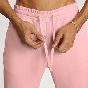 กางเกงวอร์มผ้าคอตตอนแนวสตรีทเอวสูงของผู้ชายผ้าฟลีซบุ100% ระบายอากาศได้ดีเป็นมิตรกับสิ่งแวดล้อม - Product Image 5