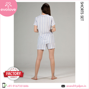 Leaders dans la fabrication 100% Rayon Ladies Sleepwear Lounge Wear Ensemble de shorts de pyjama 2 pièces pour femmes d'été à vendre - Product Image 6