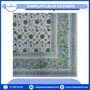 La plus nouvelle nappe en pur coton de broderie Jacquard imprimée de bloc de main de tendance avec l'art intemporel en vente à bas prix - Product Image 4