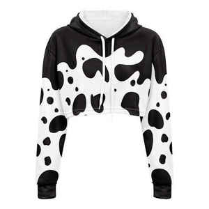 Nueva Llegada, Sudadera Corta con Capucha para Mujer, Alta Calidad, 100% Algodón, Manga Larga, Ropa Casual, Sudaderas Cortas de Moda, OEM - Product Image 2