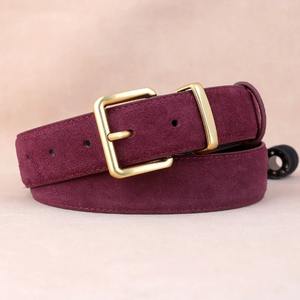 2024 Style Fashion Brand Genuine Leather <b>Belt</b> for Jeans Leather <b>Belts</b> Luxury <b>Suede</b> <b>Belt</b> - Product Image 5