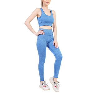 Services OEM – Ensemble de yoga pour femme, dernier style, haute qualité, conception personnalisée, Spandex/Nylon, antibactérien, anti-transpiration, extensible dans quatre directions - Product Image 4