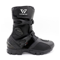 Bottes de moto noires sur mesure, meilleures chaussures décontractées pour cruiser, bottes de moto imperméables économiques, chaussures de moto respirantes pour la course